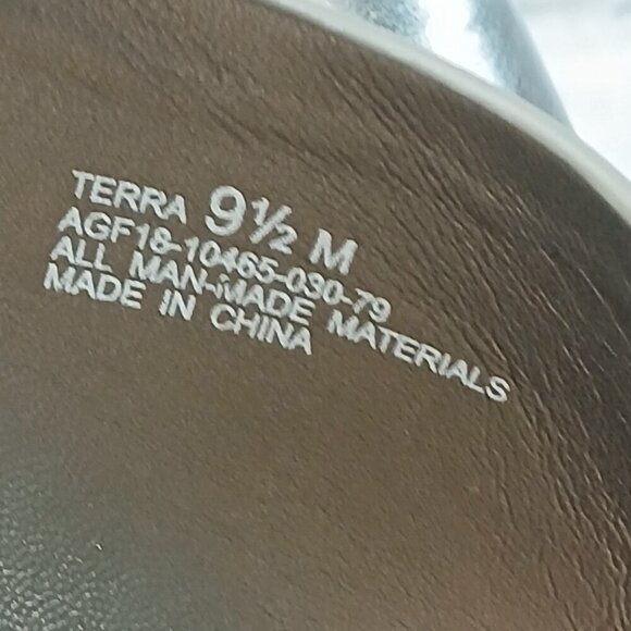 WOMENS THE LIMITED TERRA HEELS IN PEWTER , 4" HEEL, LIKE NEW CONDITION SIZE 9.5 - Picture 5 of 9